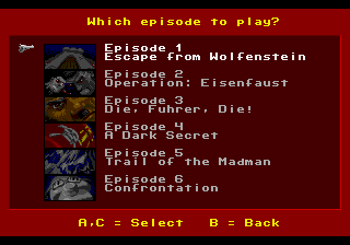 Wolfenstein 3D (demo ver b10.5) Screenthot 2